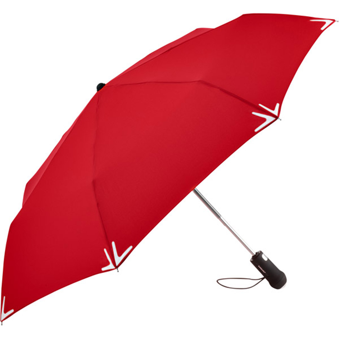 FARE AOC-Mini-Taschenschirm Safebrella® LED rot